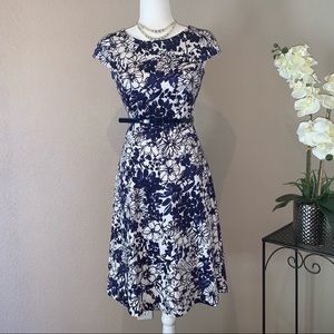9&CO. Blue and white dress, size 2.